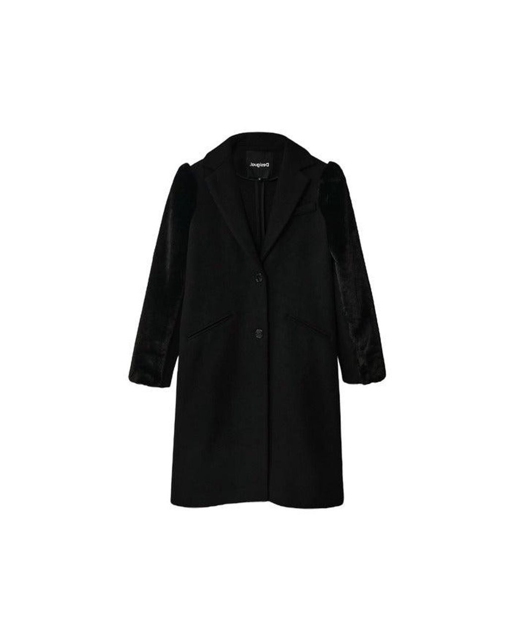 Desigual black deals and white coat