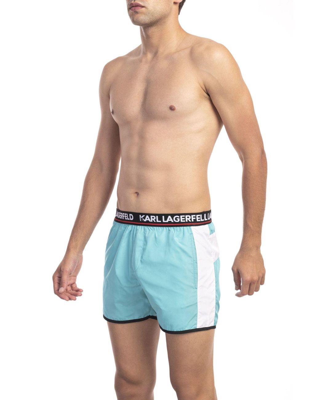 Karl Lagerfeld Ceramic Swimwear in LightBlue (Blue) for Men Lyst