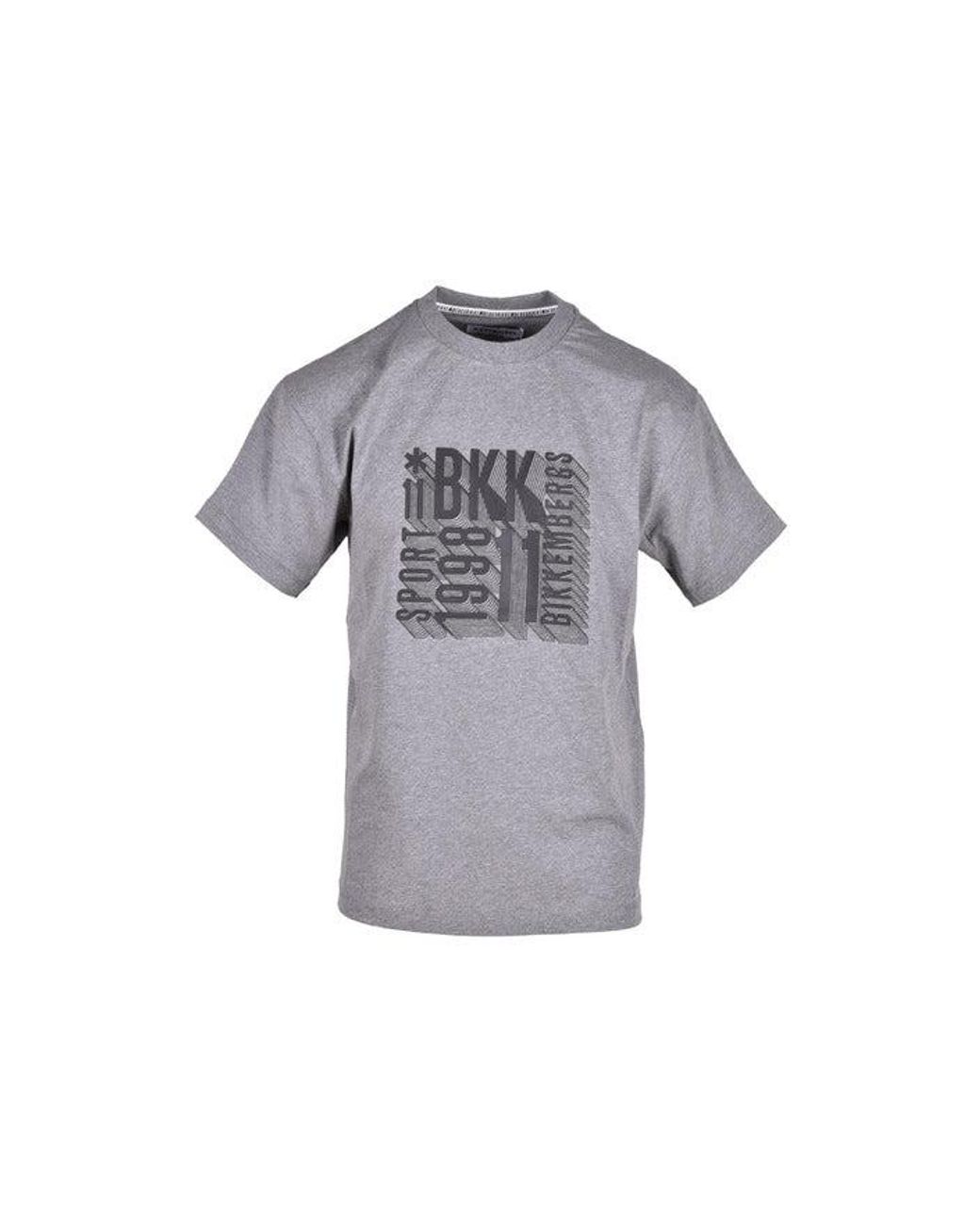 Bikkembergs Men T-shirt in Gray for Men | Lyst