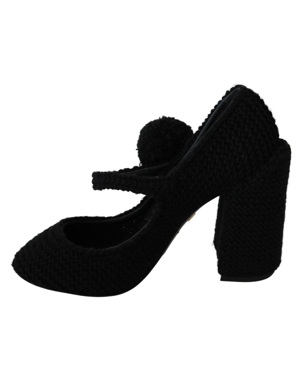 Dolce \u0026 Gabbana Wool Black Pom Pom 