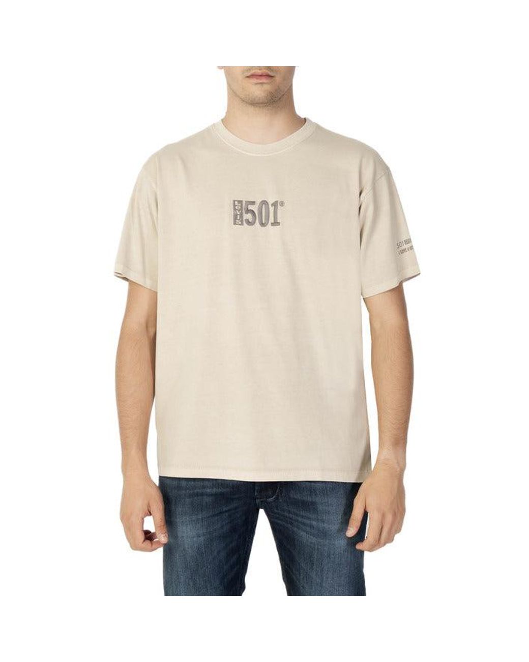 Levi's T-shirt in Natural for Men | Lyst
