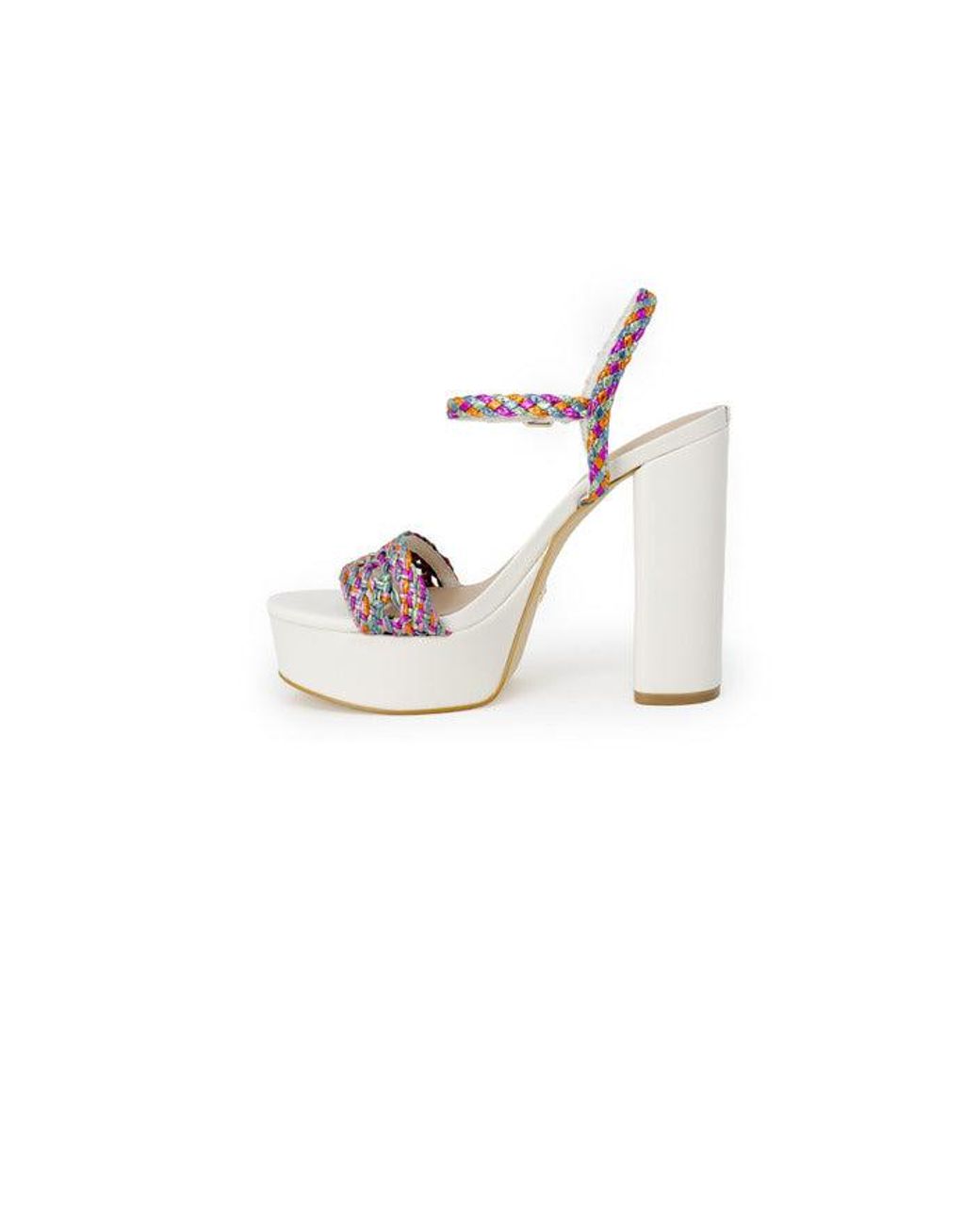 White Tameli Quilted Sandals - GUESS