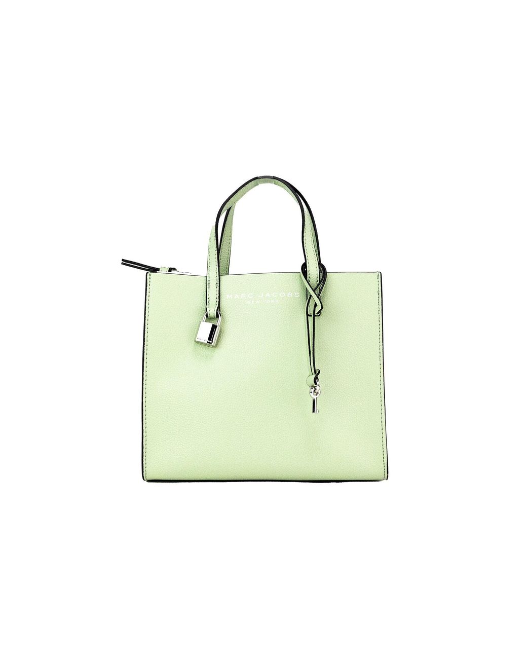 Marc Jacobs Jacobs Mini Grind Mint Green Pebbled Leather Crossbody Tote Handbag  Purse