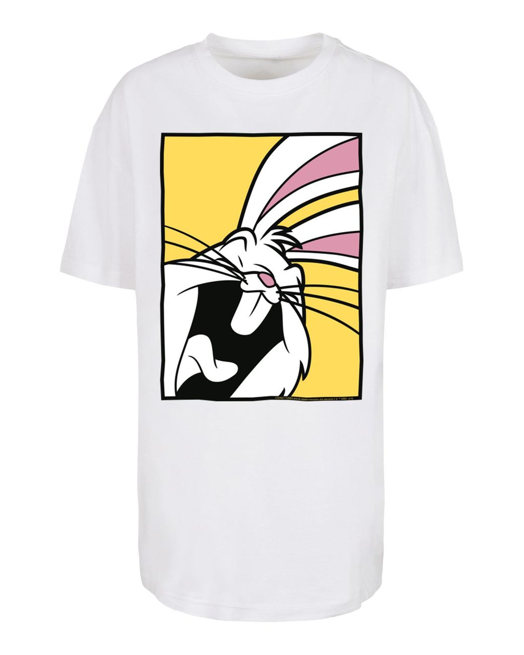 F4NT4STIC Looney tunes bugs bunny laughing with ladies oversized boyfriend t -shirt in Grau | Lyst DE | T-Shirts