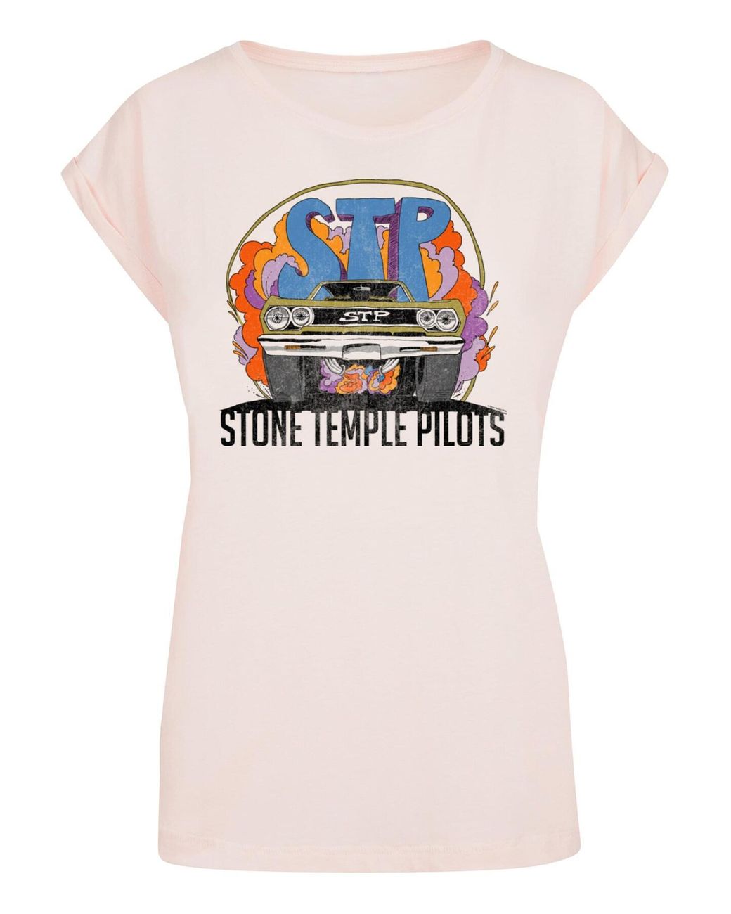 Lyst | in vintage-muskel-t-shirt Stone Merchcode temple – pilots DE Pink