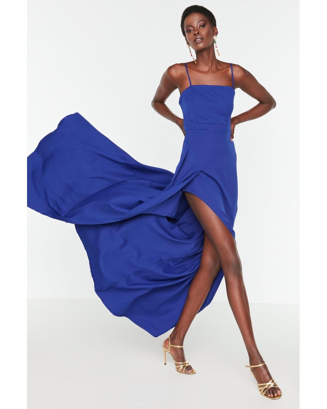Trendyol Collection Abendkleid & abschlusskleid a-linie in Blau | Lyst DE