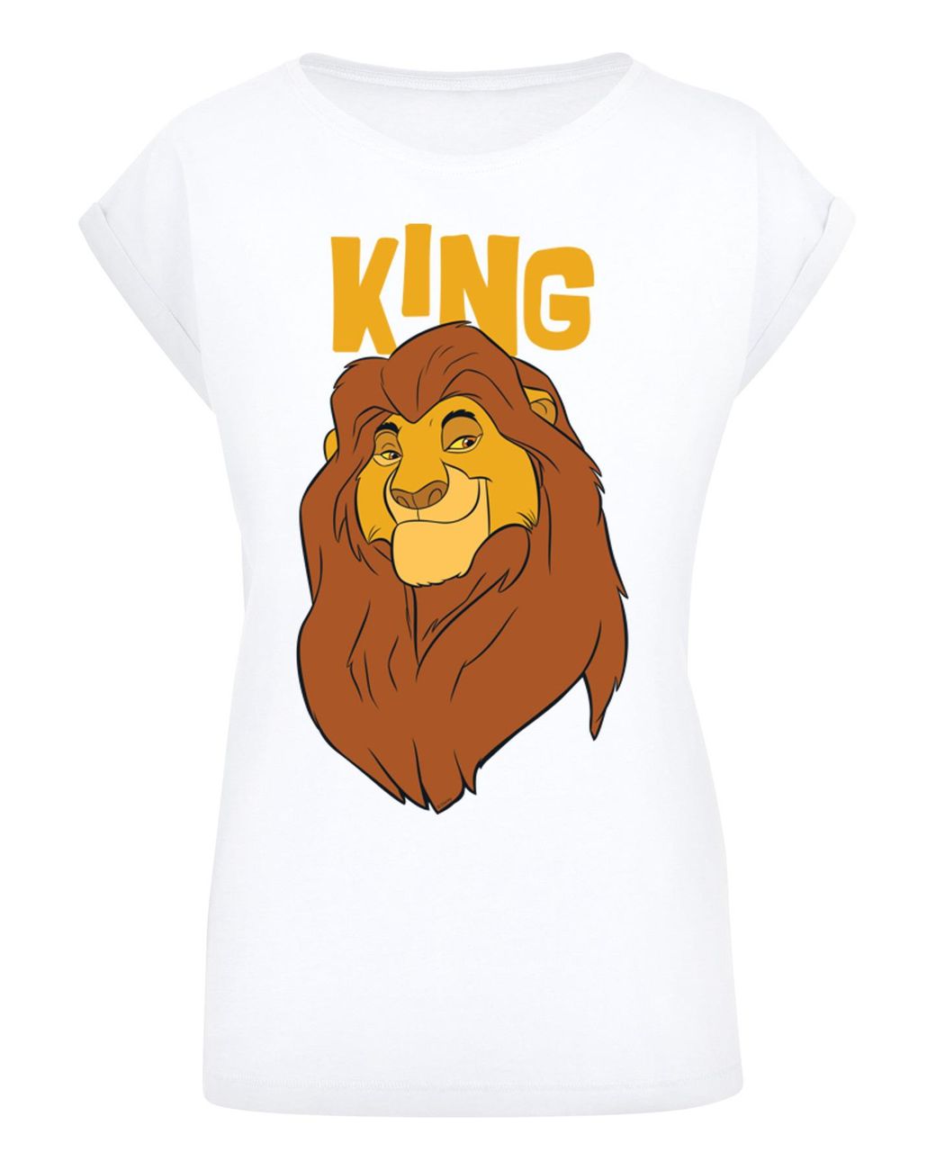 F4NT4STIC Disney der könig der löwen mufasa | verlängerter in king-wht DE mit t-shirt Orange mit schulter Lyst