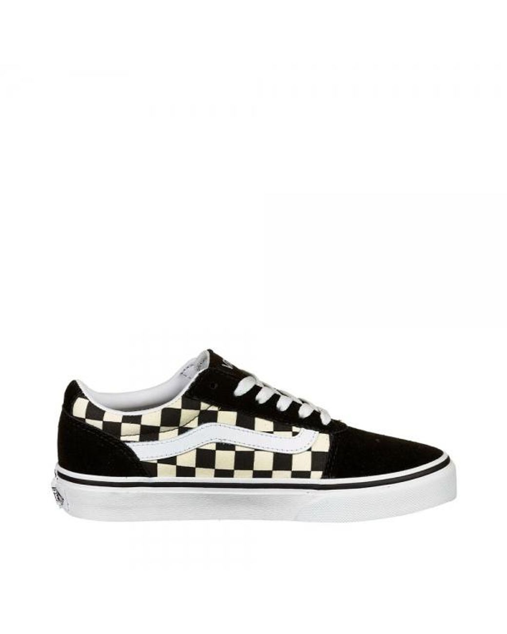 Vans Black „Ward“ Sneaker Mit Schachbrettmuster