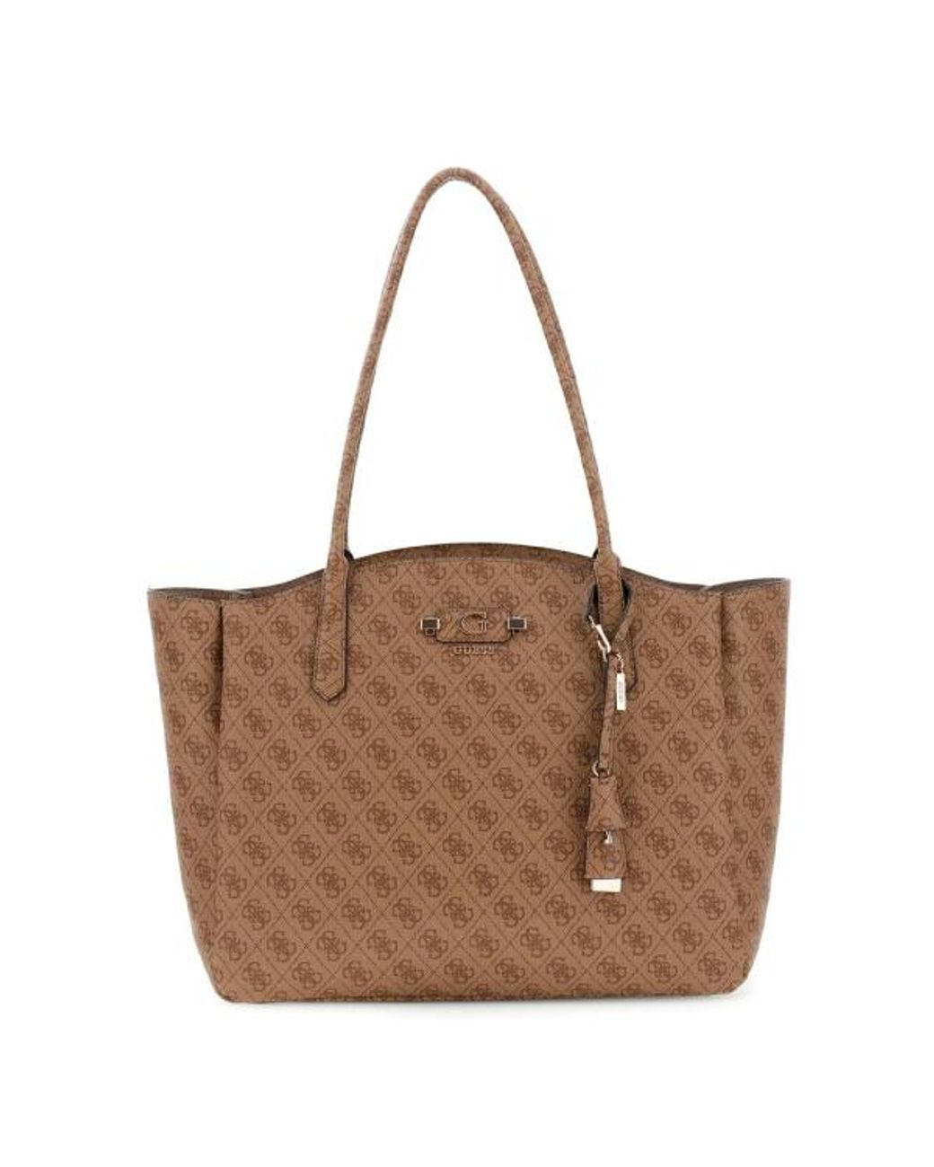 Borsa Telata Lindsey di Guess in Brown