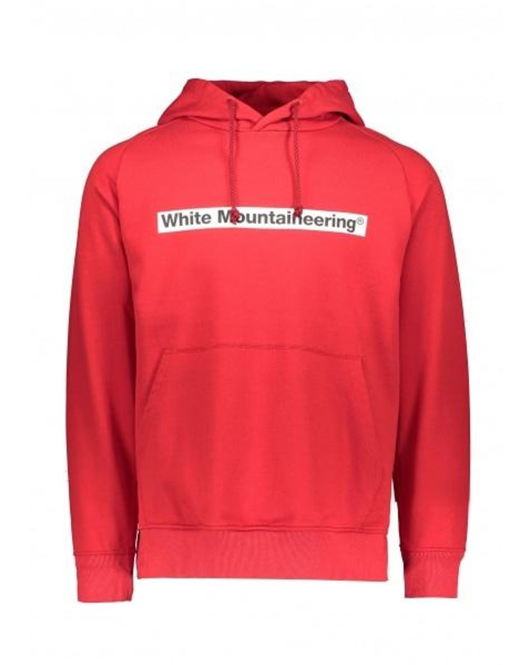 White Mountaineering Logo Hoodie in Red 