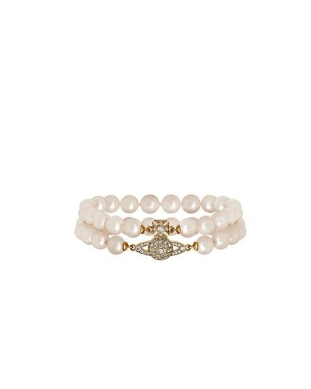 Vivienne Westwood Graziella Pearl Bracelet in White | Lyst