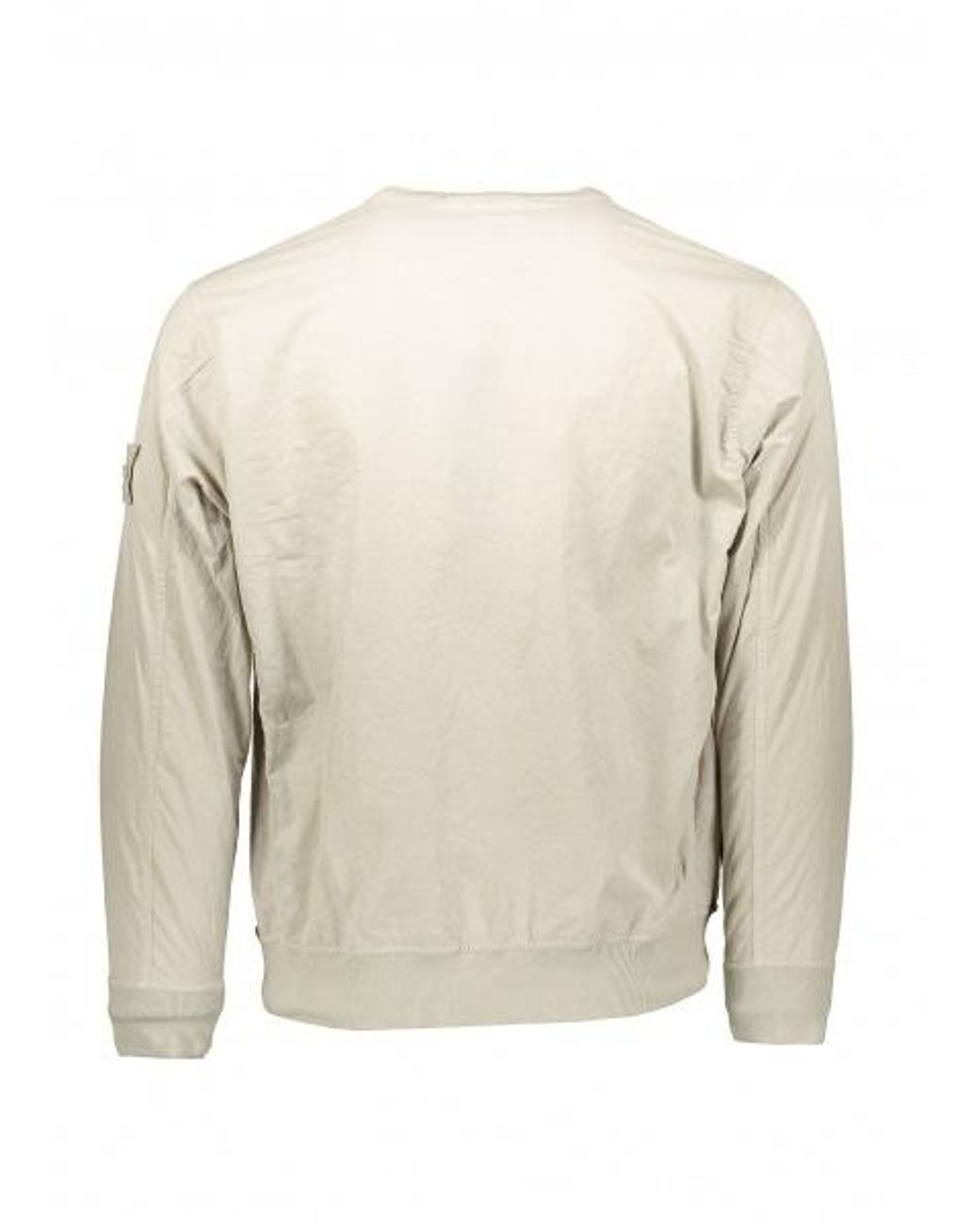 Stone Island Ghost Cotton Resin Sweater in Natural Men | Lyst UK
