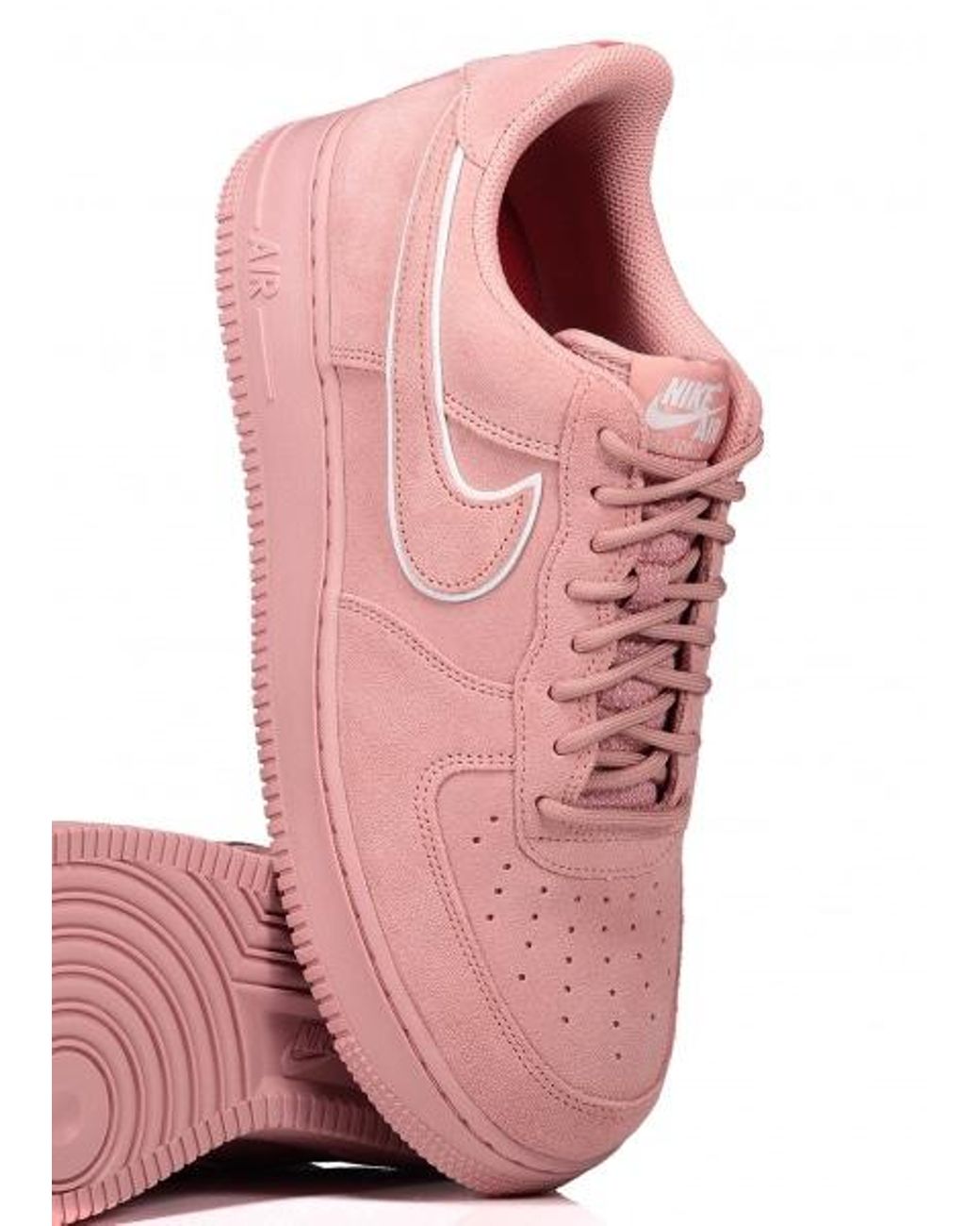 suede pink air force