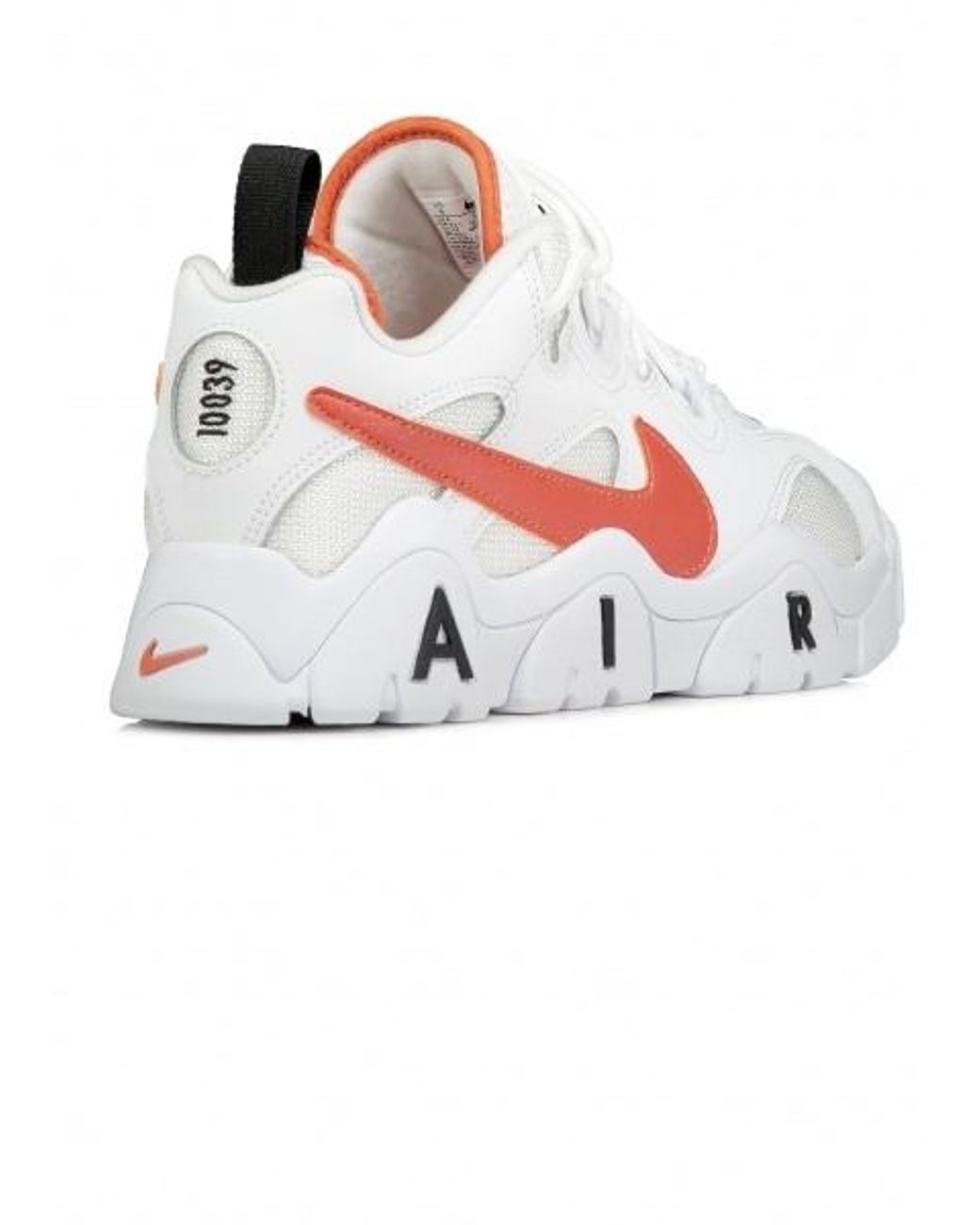 Nike Leather Air Barrage Low in White/Orange (White) for Men | Lyst Canada