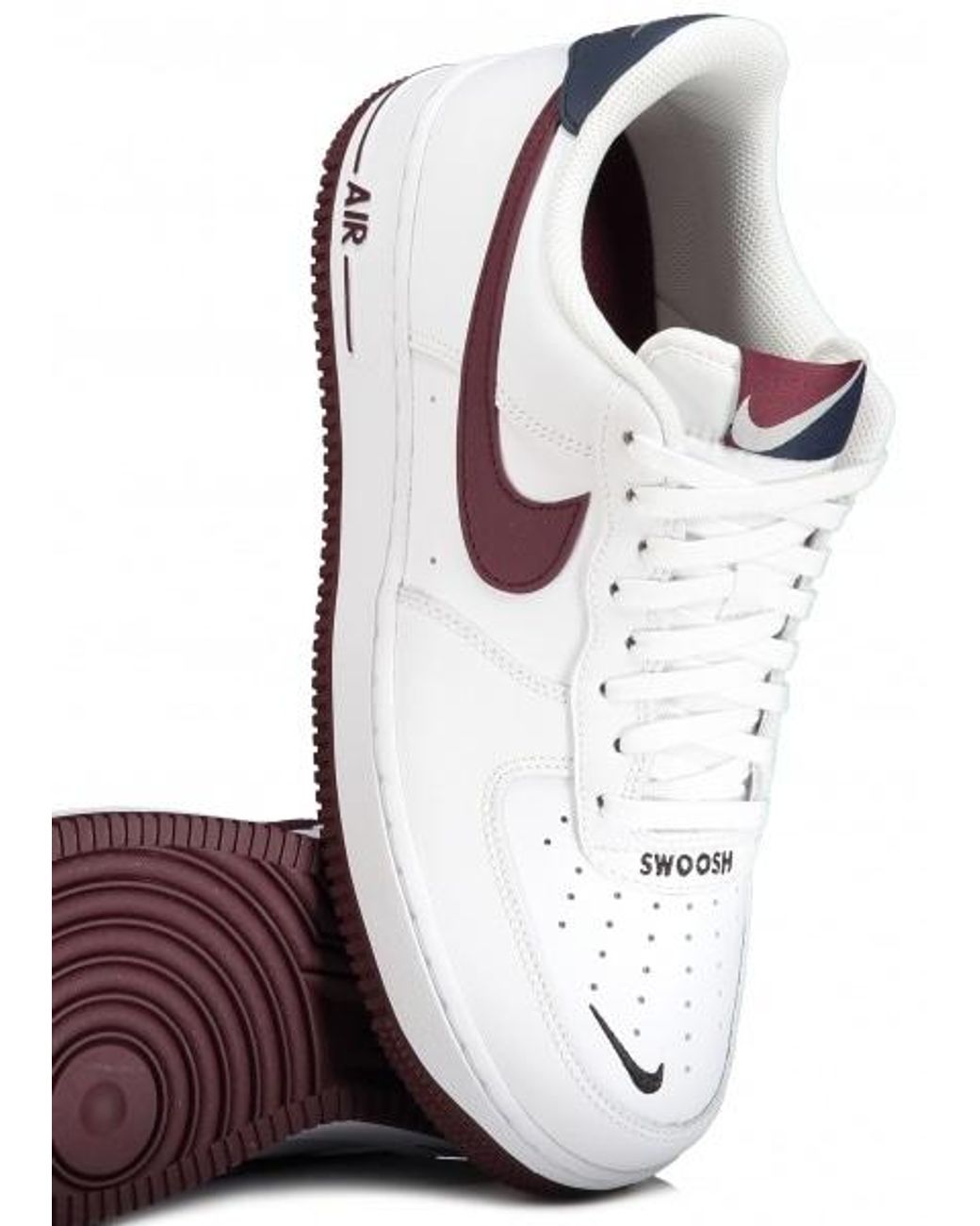 Nike Air Force 1 07 Lv8 in White / Night Maroon (White) for Men | Lyst