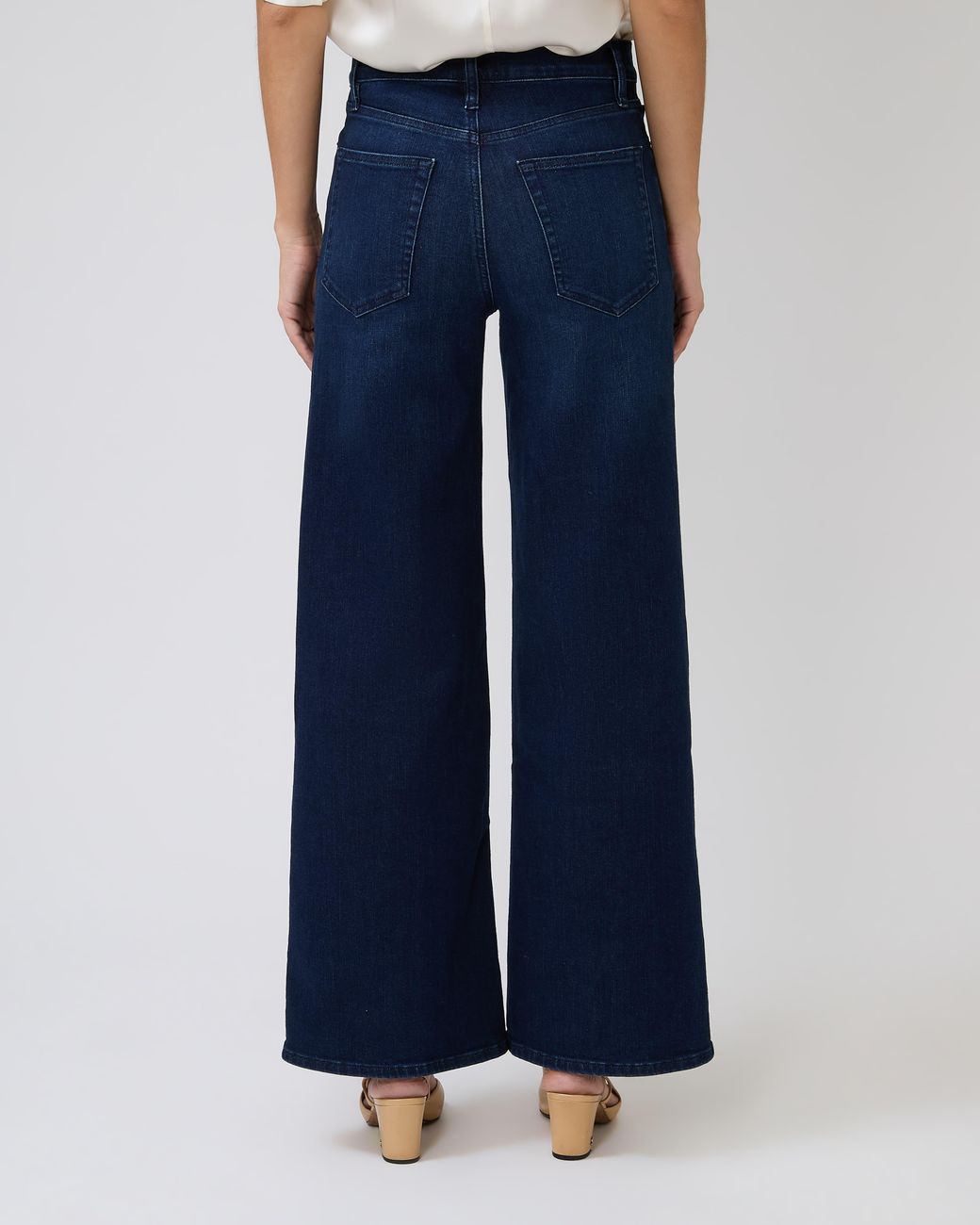 FRAME Blue Le Slim Palazzo