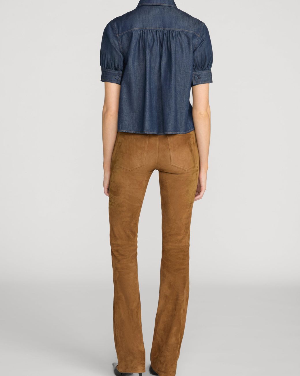 FRAME Blue Poise Top