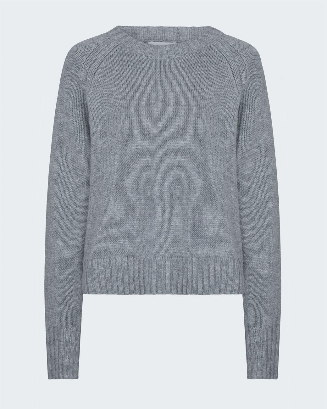Allude Gray Crew Neck Sweater