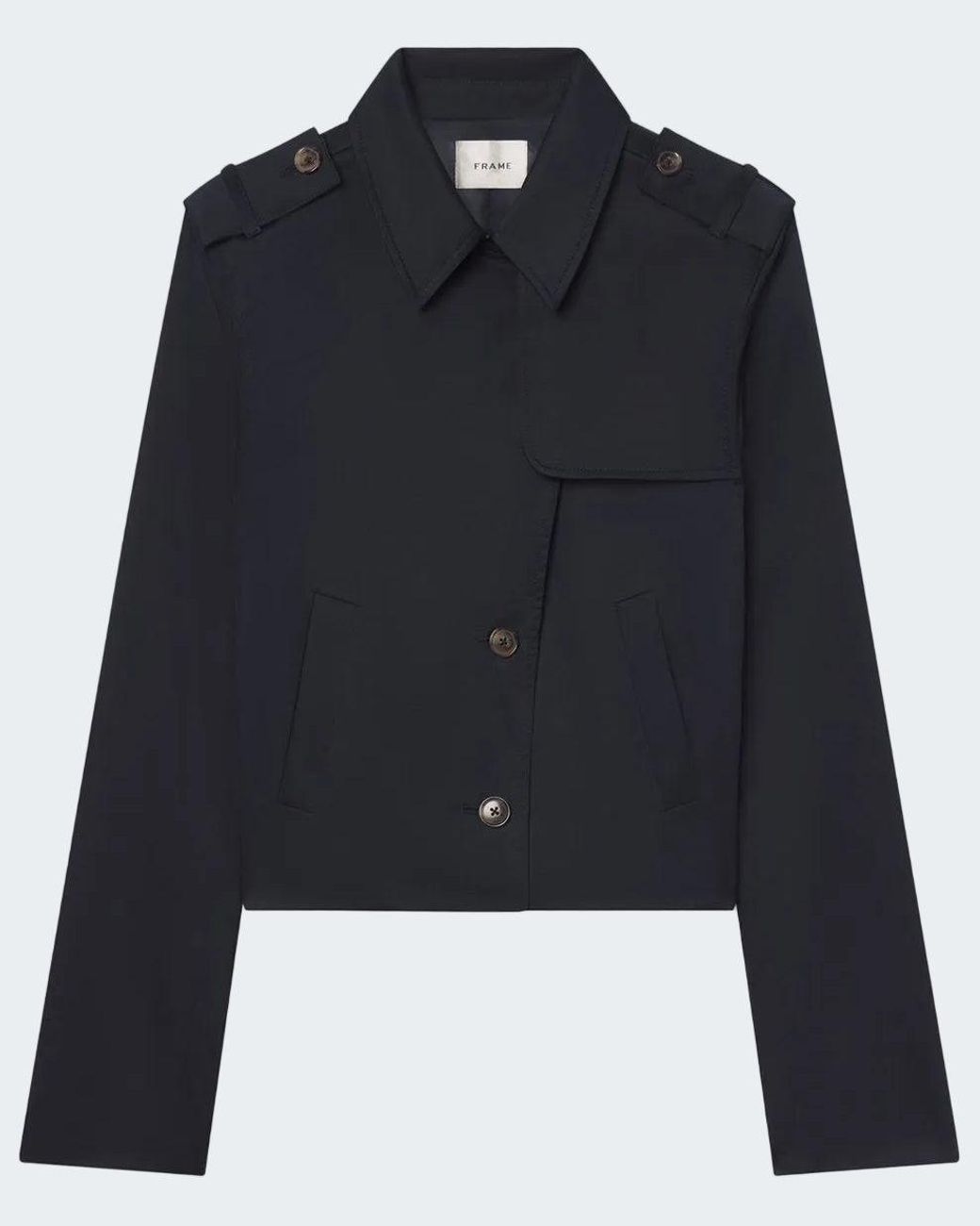 FRAME Blue Short Trench
