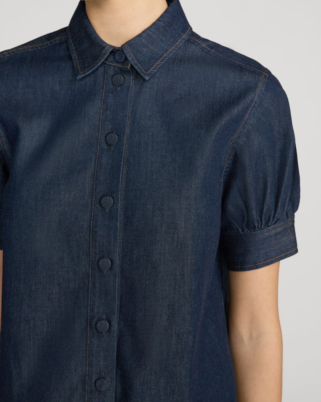 FRAME Blue Poise Top
