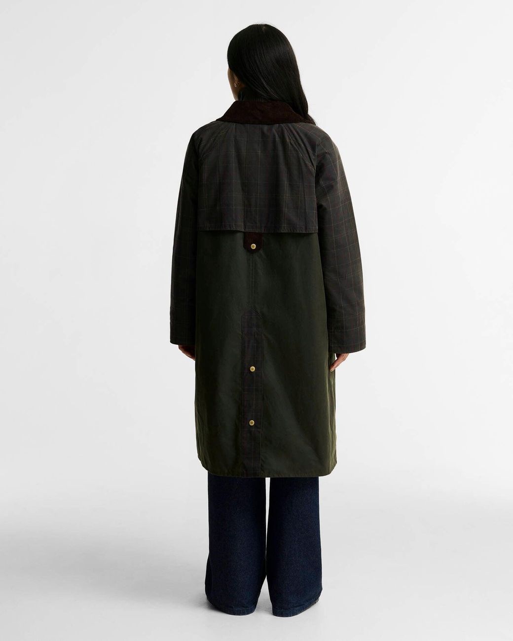 Barbour Black Kirklees Long Wax Jacket