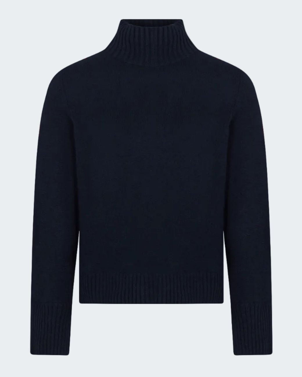 Allude Blue Mockneck Sweater
