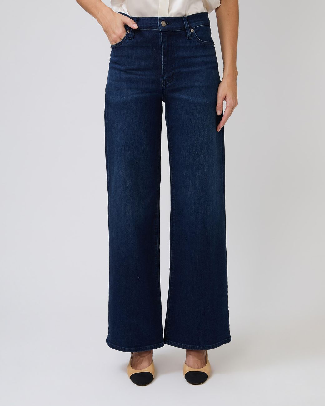 FRAME Blue Le Slim Palazzo