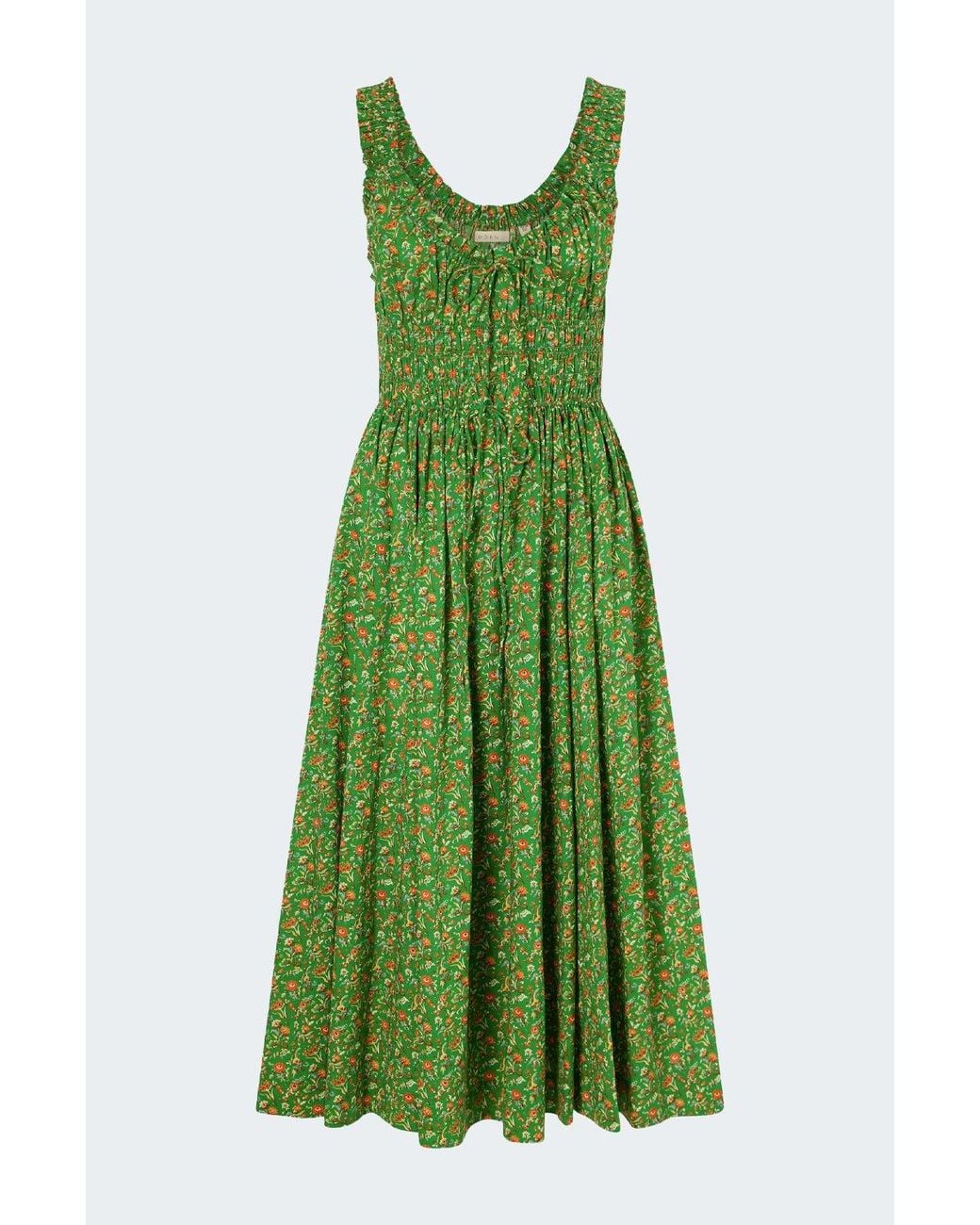 Doen Green Emmaretta Dress