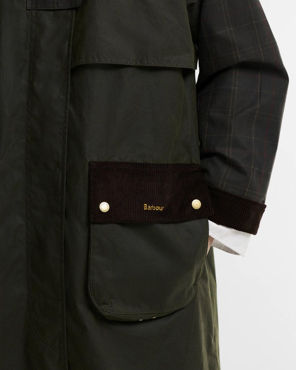 Barbour Black Kirklees Long Wax Jacket