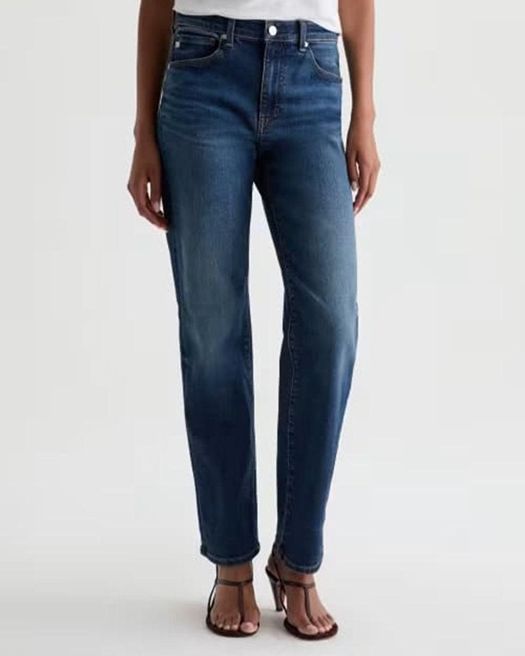 AG Jeans Blue Brinley Straight Jean