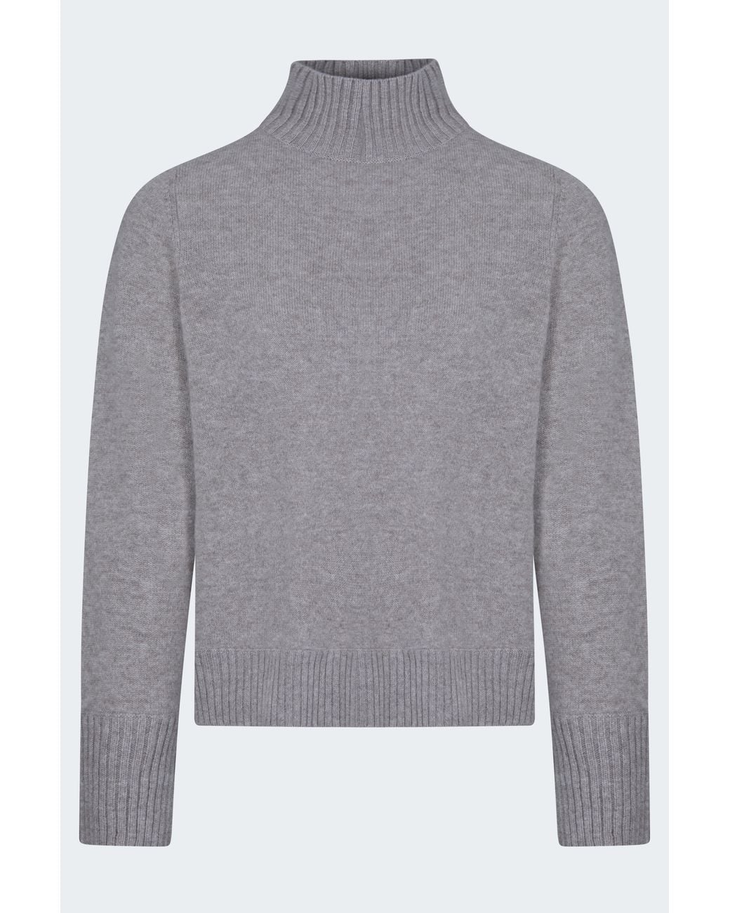 Allude Gray Mockneck Sweater