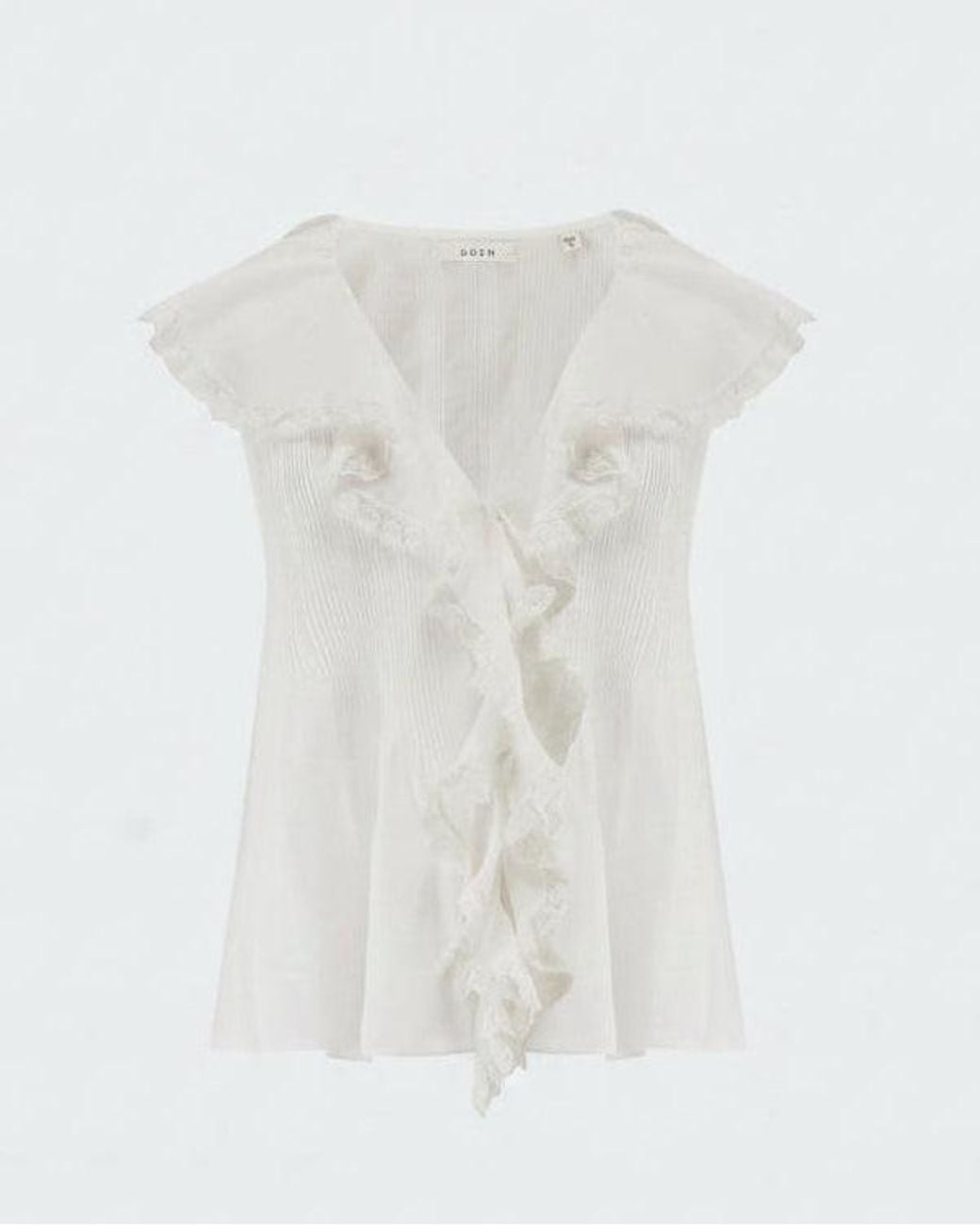 Doen White Hilda Top