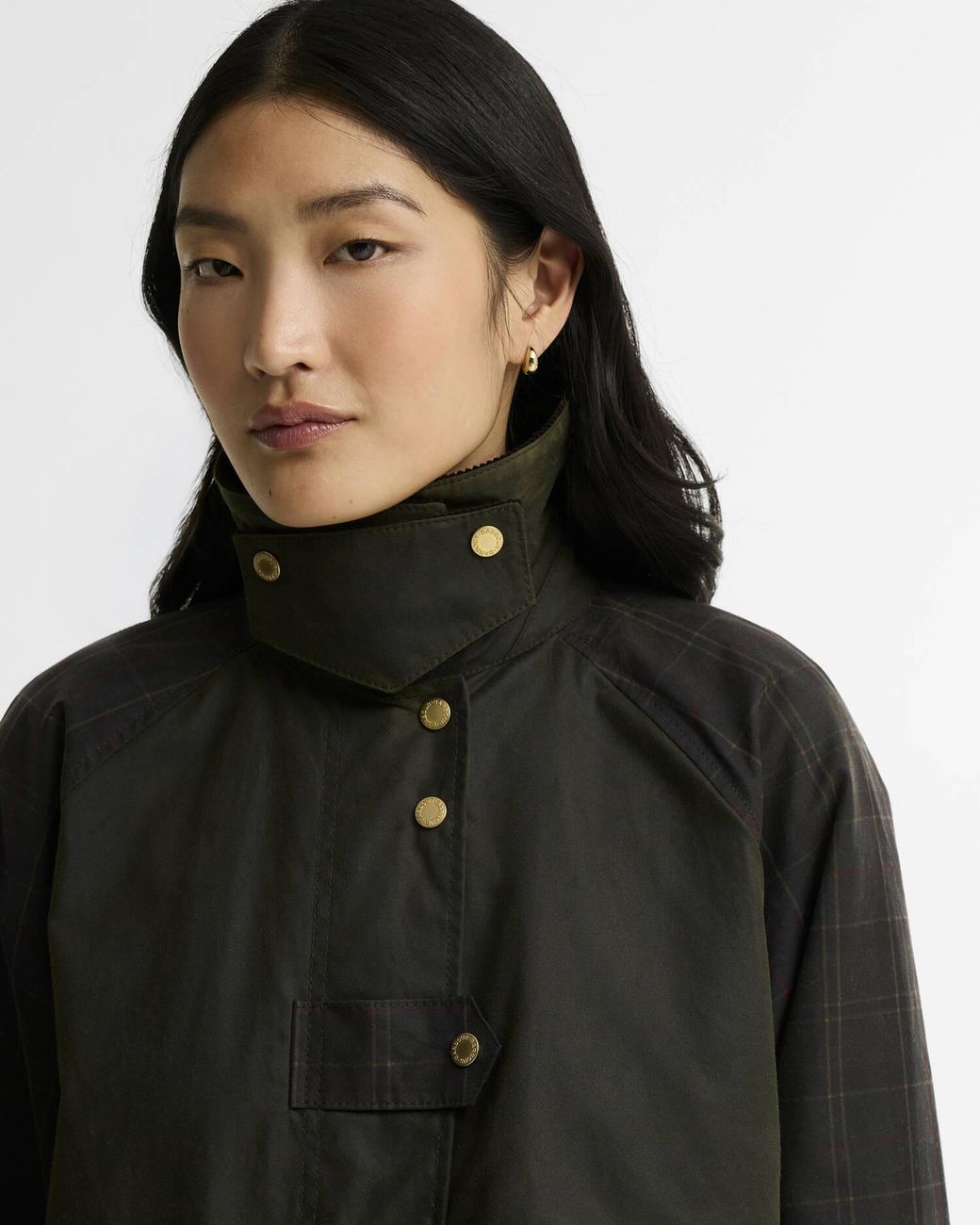 Barbour Black Kirklees Long Wax Jacket