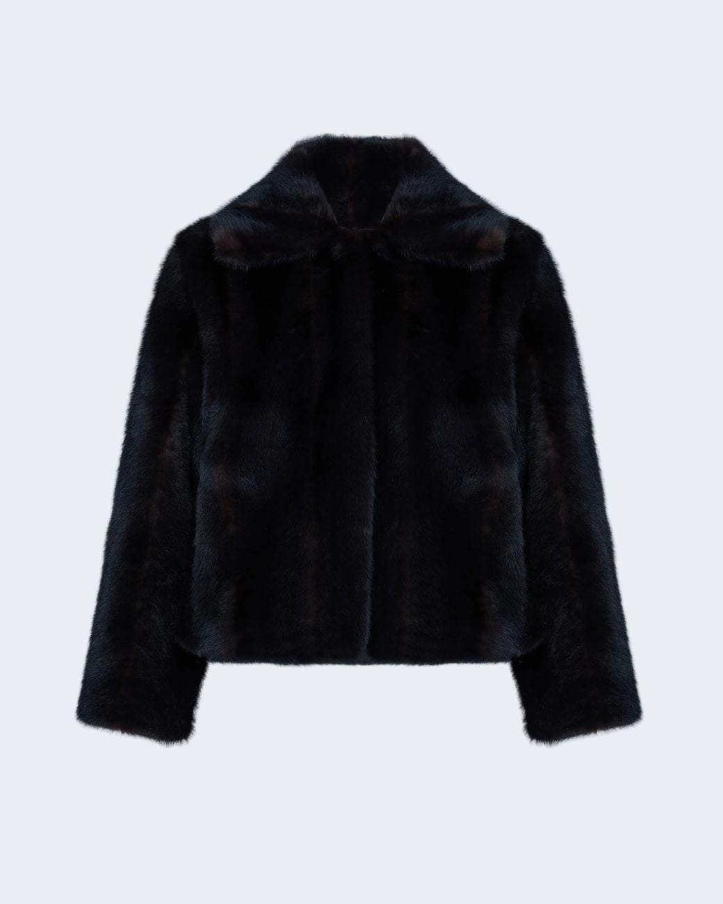 Apparis Black Elis Shaved Mink Coat