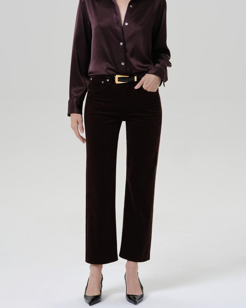 Citizens of Humanity Black Palma 30 Straight Jean