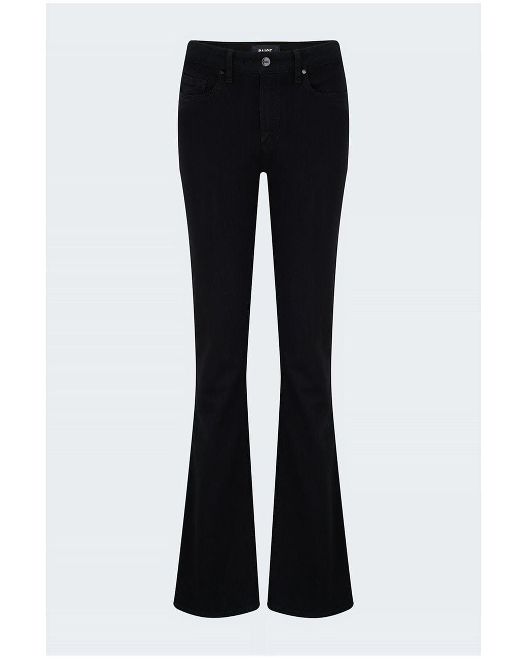 PAIGE Black High Rise Laurel Canyon Bootcut Jean
