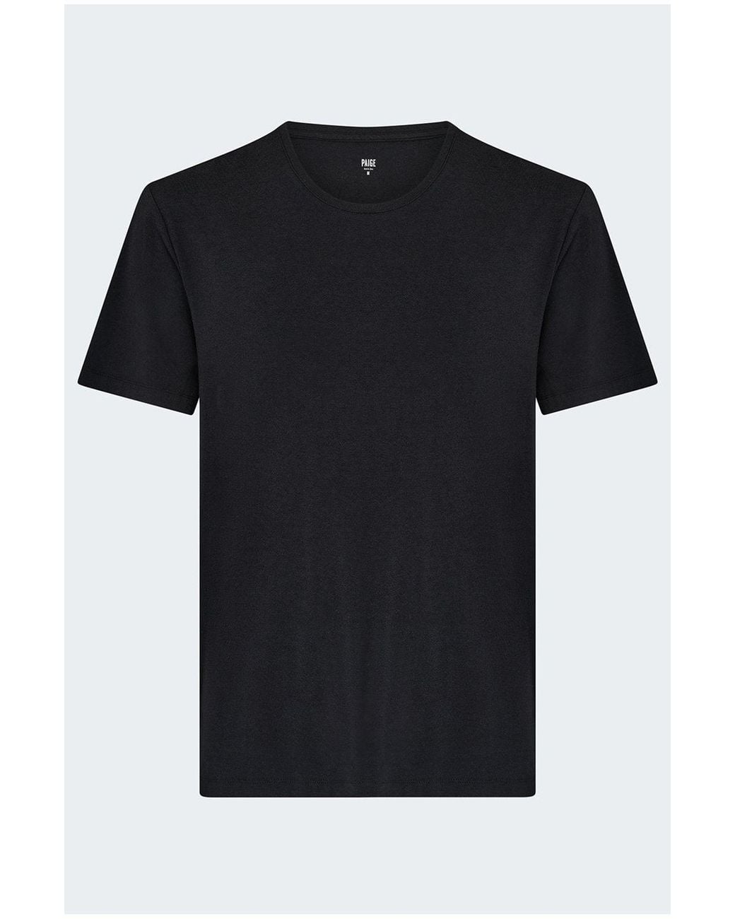 PAIGE Black Sorden Crew Neck T-Shirt for men