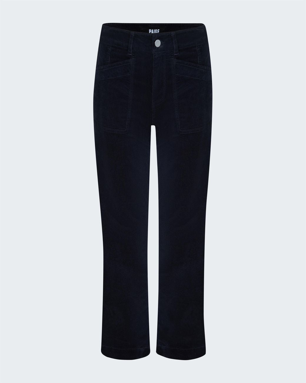 PAIGE Blue Quincy Ankle Straight Trouser