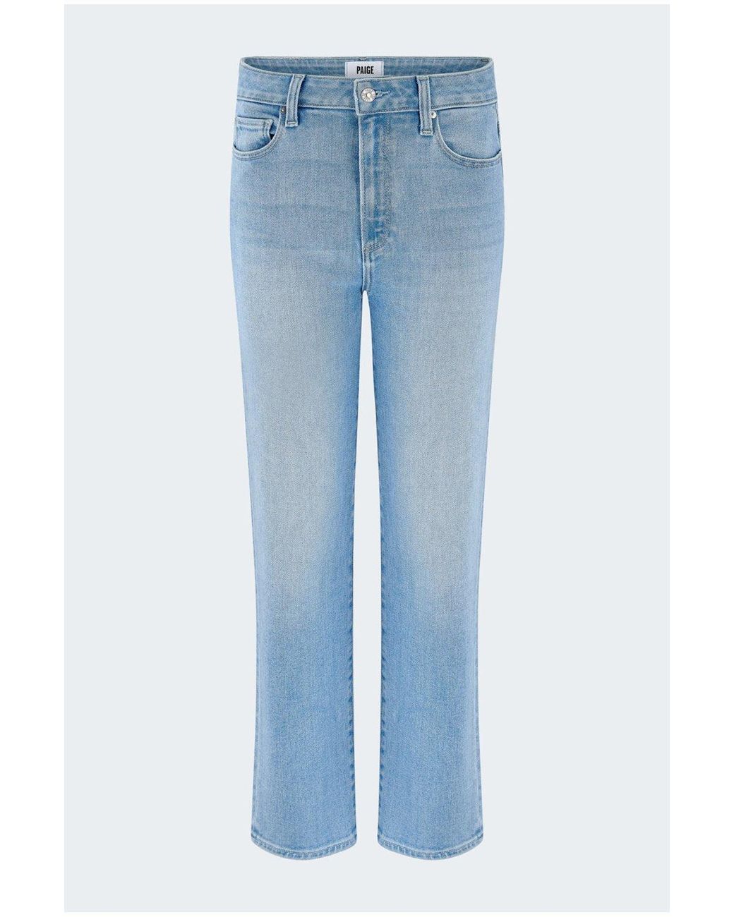 PAIGE Blue Mason Ankle Straight Jean