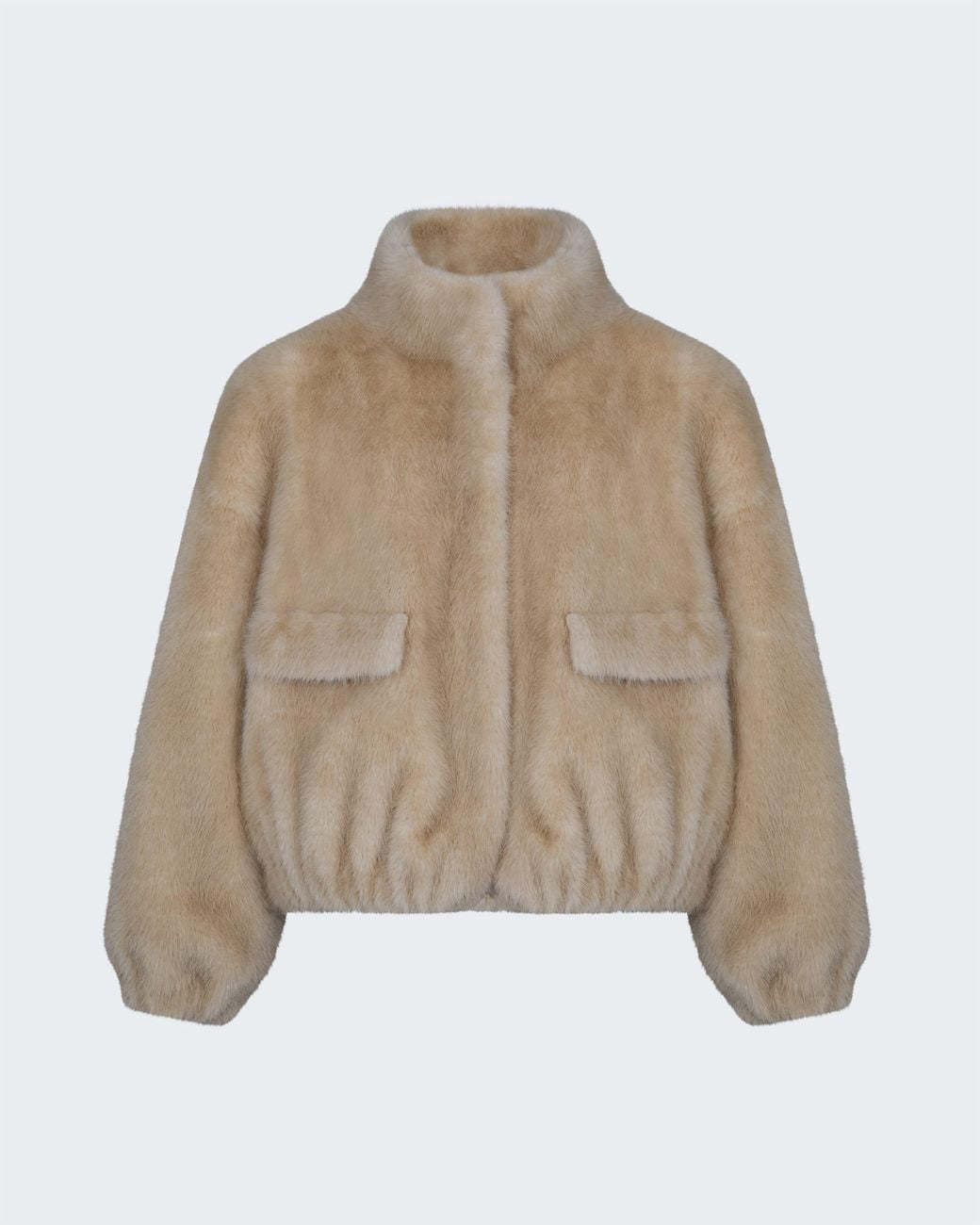 Apparis Natural Iris Shaved Mink Bomber