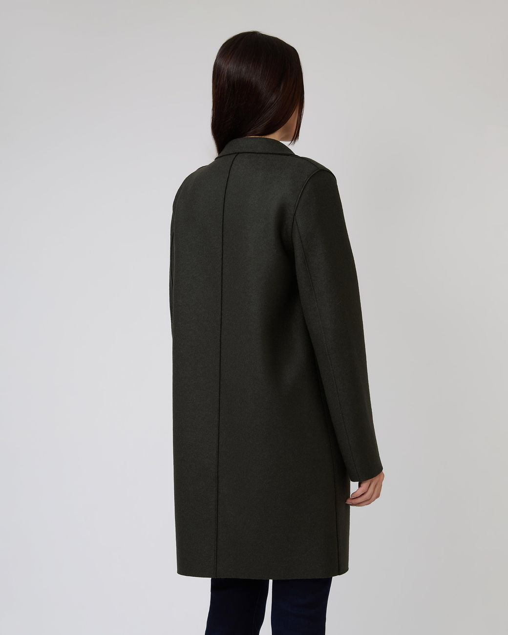 Harris Wharf London Black Boxy Coat