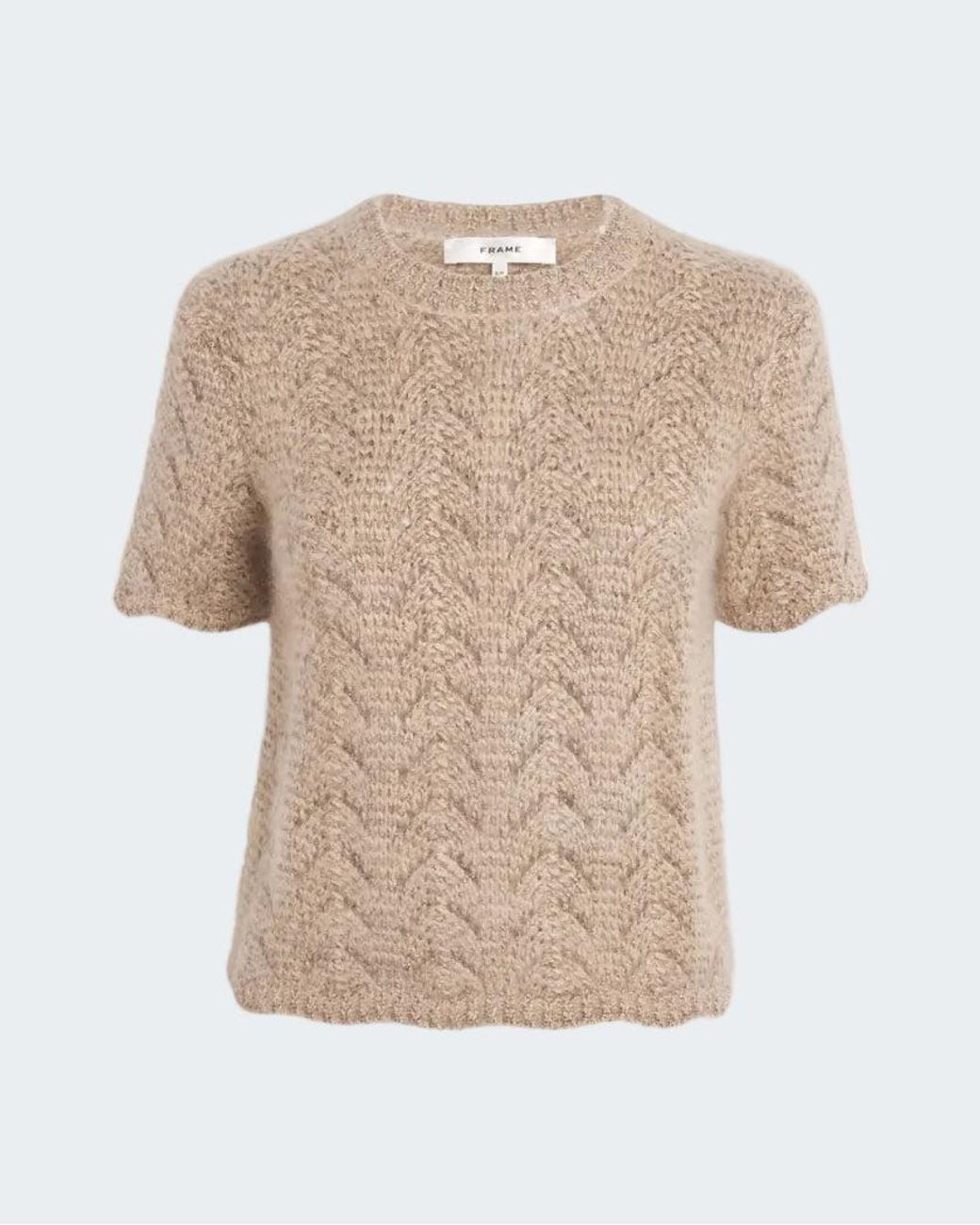 FRAME Natural The Lurex Cashmere Sweater