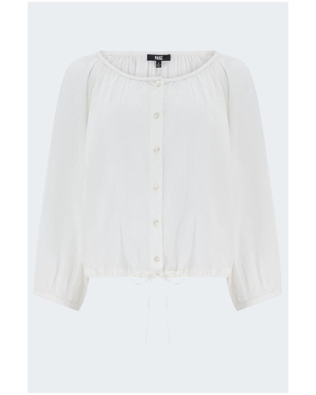 PAIGE White Kinzie Top