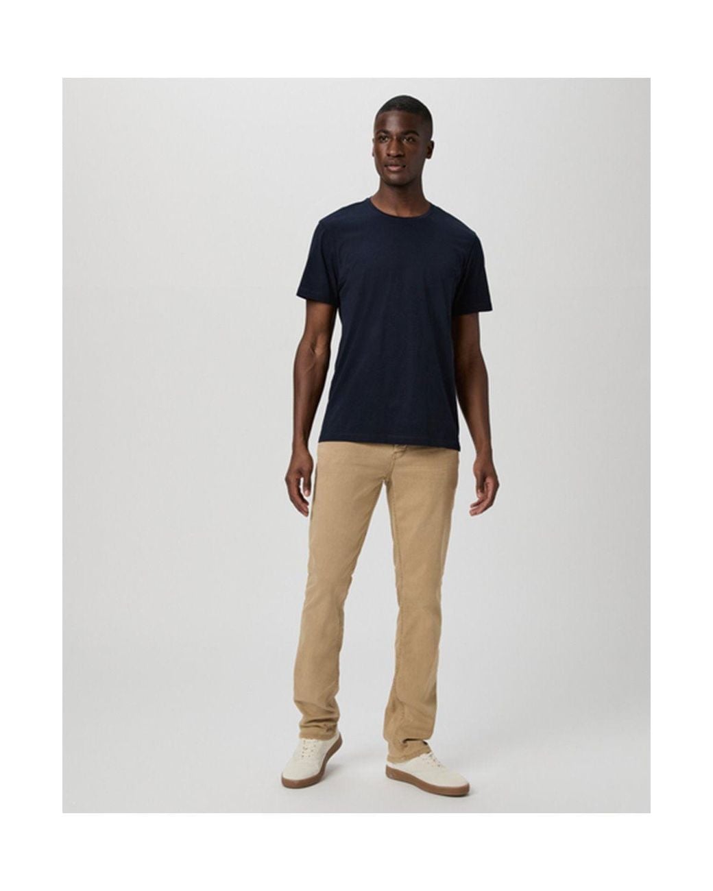 PAIGE Blue Sorden Crew Neck T-Shirt for men