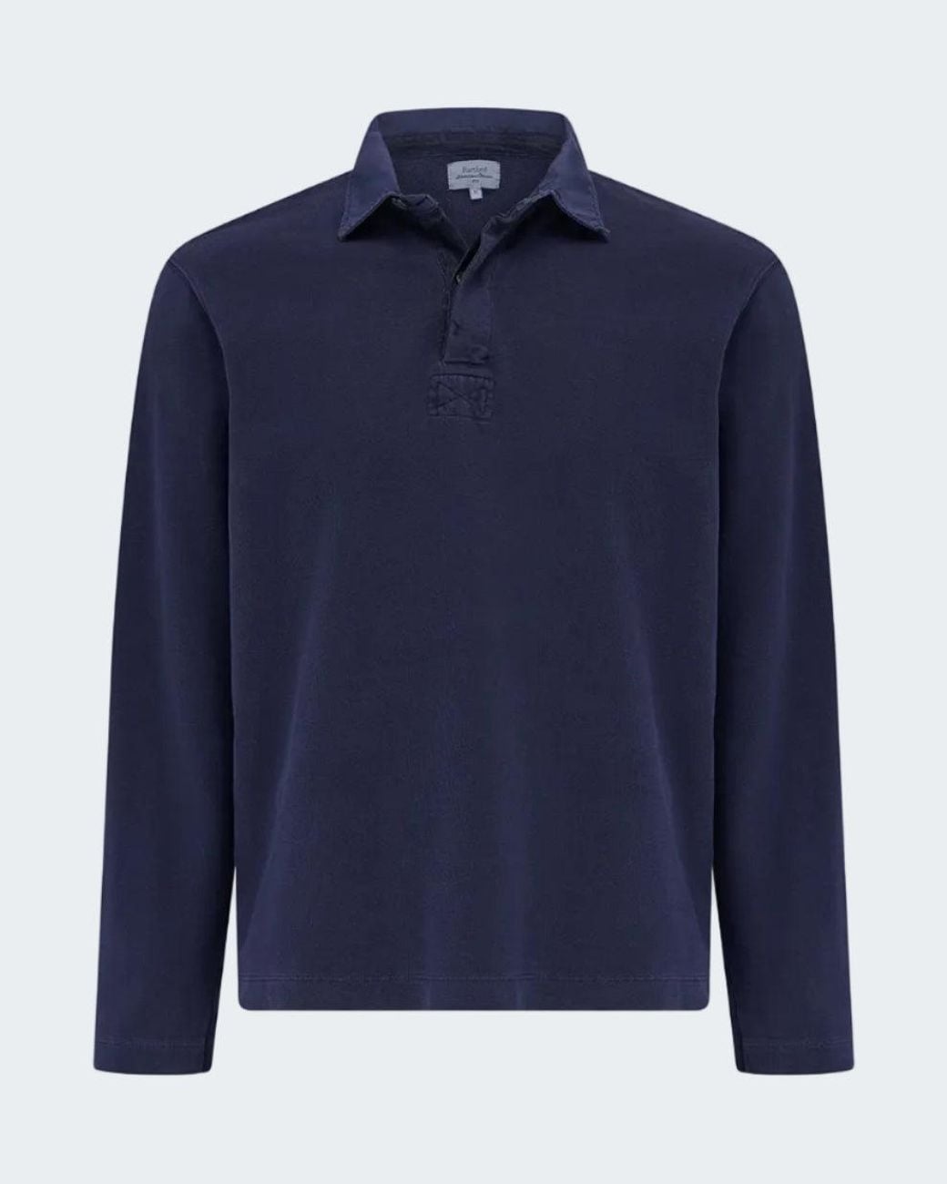 Hartford Blue Light Fleece Rugby Knitted Polo for men