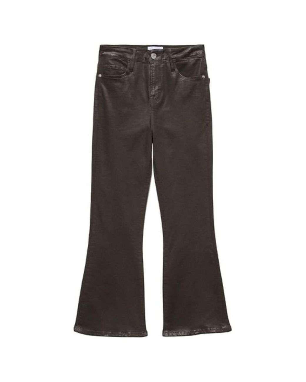 Frame Jeans Le Crop Flare Jeans in Gray Lyst