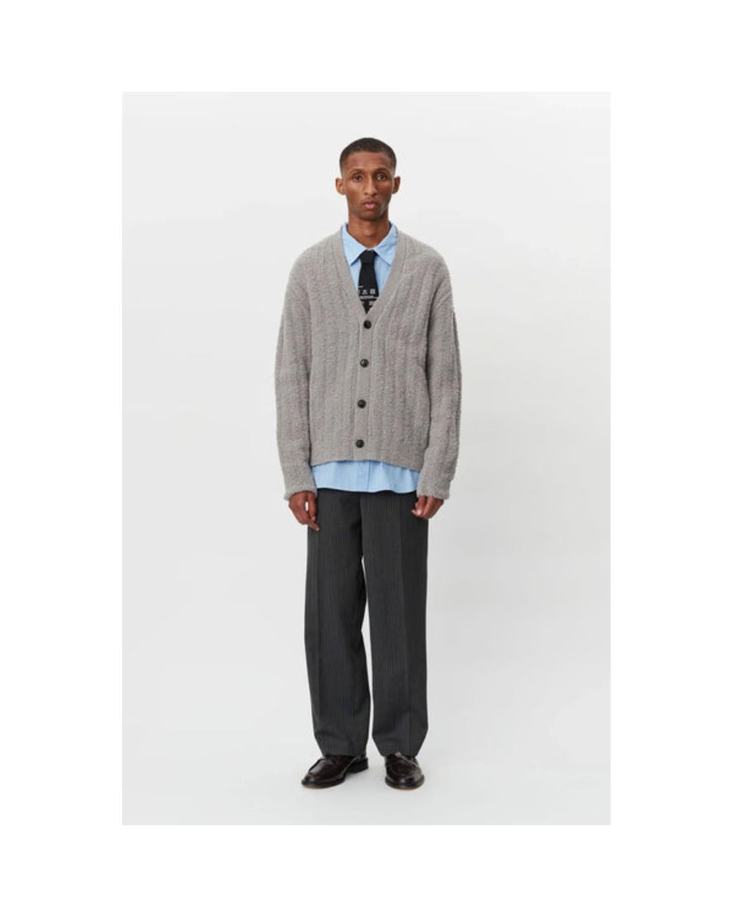 MFPEN House Ribbed Wool-Blend Bouclé Cardigan for Men