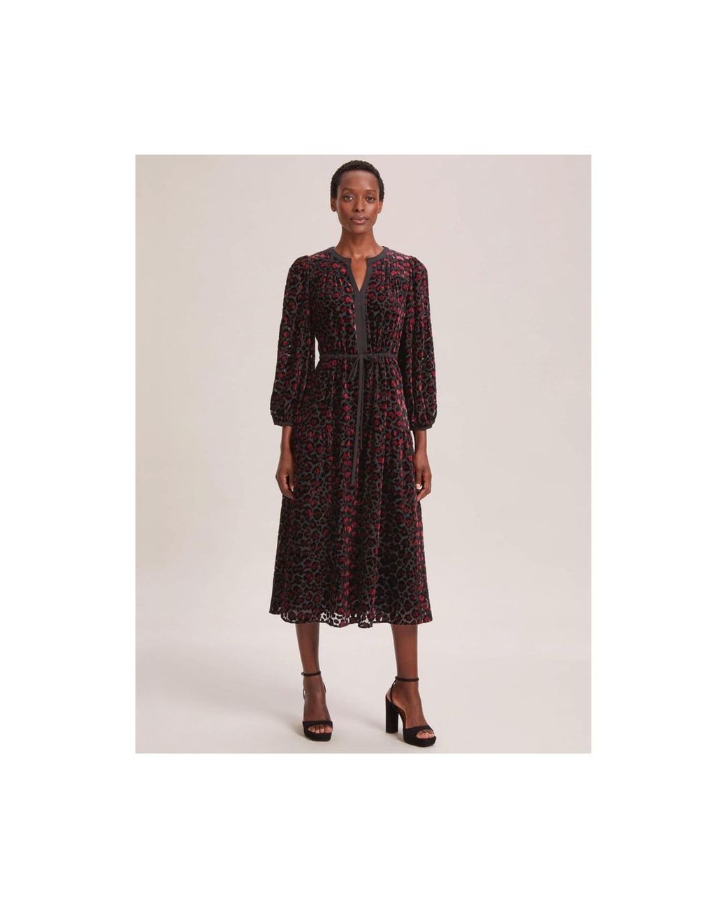 Designer leopard best sale dress
