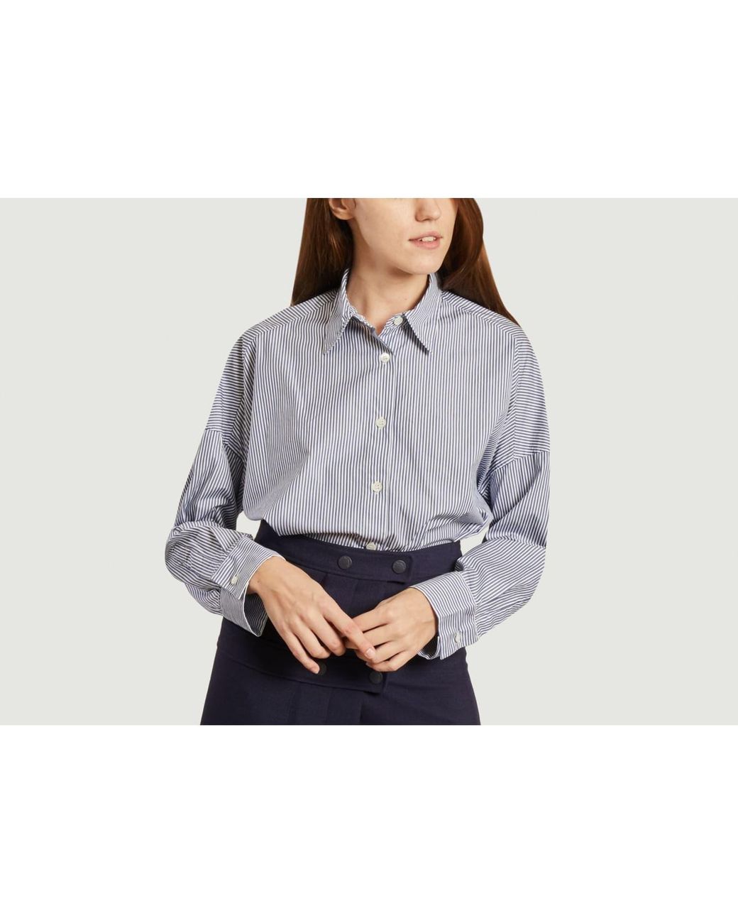 Loreak Mendian Navy Blue Ello Shirt in Gray for Men | Lyst