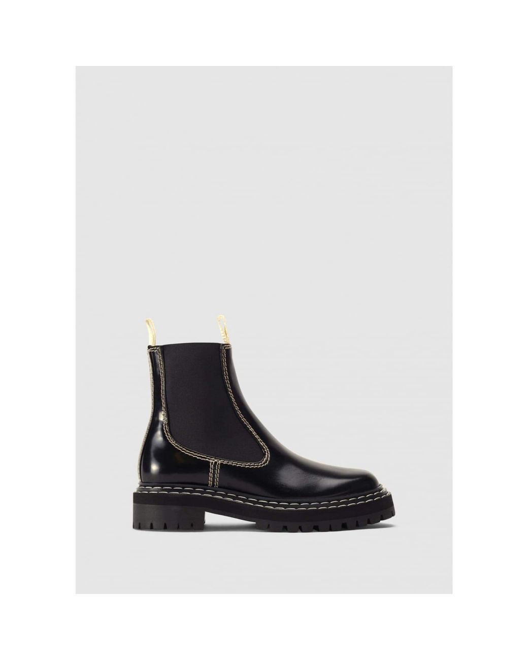 Proenza Schouler Black Proenza Lug Contrast Boots